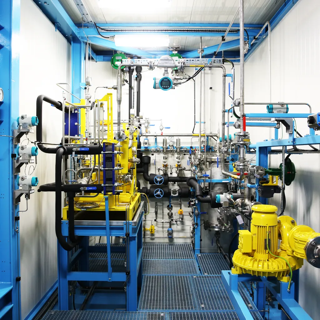 Biogas upgrading equipment